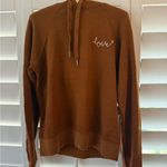 Spiritual Gangster Embroidered Hoodie,  Brown XS Small Love Script Harper NWT Photo 1