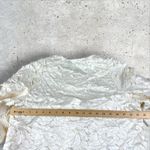 COS  Women's Cotton Appliqué 3D Puff 3/4 Sleeve Evening Jacket‎ Sz 10 Snap Front Photo 8