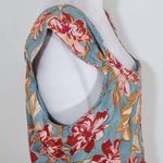 Band of Gypsies Blue and Red Floral Boho Crop Top Size Large NWT Blue Crop Top Photo 3