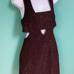 EXPRESS Dark Red Glitter Bodycon Dress Photo 3