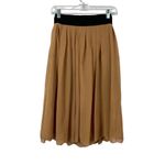 Lush Clothing Lush Women's Long Shear Tan Skirt w/ Pockets Photo 1