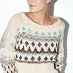 ZARA Jacquard Short Sweater Long Sleeve Size L NWT Photo 0