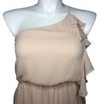 Everly One Shoulder Ruffle Dress - Size Large Photo 1