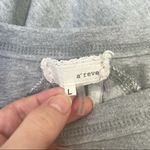 A’REVE Grey Plaid Tie Back Sweater Size Large Gray Photo 4