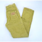 Maverick Blue Bell Vintage Denim Mom Jeans Womens Size 7/8 Slim Mustard Straight Yellow Photo 1