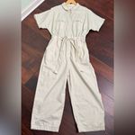 Universal Threads Universal Thread Cream Overall Short Sleeve Boilersuit Size 8 Photo 1