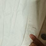 Levi's  Women’s White Silver Button Ex Boyfriend Denim Jacket Size Small Photo 8