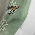 Social Scene Small Boho Born To Roam Desert Butterfly Graphic Zip Hoodie Jacket Green Photo 5
