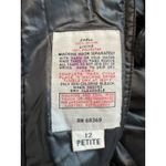 London Fog  TOWNE Black Trench Coat Size 12P Photo 4