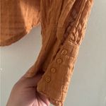 Carly Jean Los Angeles  Ruffled Blouse - Tan Photo 2