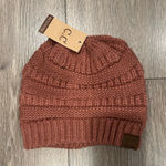 C.C. Knit Beanie in Rust Photo 0
