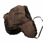 Marvin Richards Vintage Hooded Reversible Jacket XL Brown Suede Faux Fur Leopard Photo 7