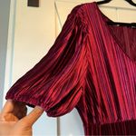 SheIn Velour one piece maroon burgundy Jumpsuit  curve 2xl Photo 8