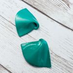 Vintage Earrings For Pierced Ears Unusual Shade of Green Photo 1