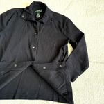 Ralph Lauren  Black Cotton Snap Button Cardigan Jacket Casual Minimalist Sweater Photo 5