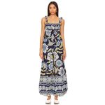 Free People  Bali Albright Jumpsuit in Navy Combo Size X-Large Photo 9