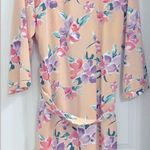 Victoria's Secret Women’s Vintage 70's  Gold Label Pink Floral Midi Robe Size P/S Photo 4