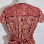 BCBGMAXAZRIA Red and Gold Dress with Sash SIze Small Wedding Guest Dress Photo 6