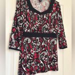 East 5th Top Women’s Sz S Red Black Babydoll Y2K Empire Whimsigoth Paisley Photo 1