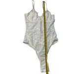 Mesh & Lace Teddy Bodysuit White Bachelorette Party Going Out Outfit‎ Size S New Photo 6