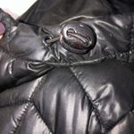 Kenneth Cole New York Black Multi Quilt Hooded Cire Coat Small EUC Photo 4