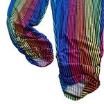 Rouge Helium Rouge Rainbow Striped Jumpsuit Harem Style Stretch Womens Size 3X Photo 4