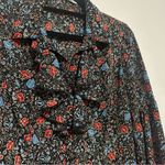 Free People  Floral Ruffle Blouse XS Photo 3