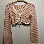 Cider  Knit Cable Cropped Sweater Photo 1