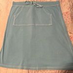 J.Crew  med adorable drawstring skirt in excellent condition turquoise Photo 0