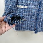 ZARA  Tweed Blazer Women Small Parisian Preppy Luxury Old Money Classic Textured Photo 1