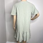 Cupshe Green Button Up Short Sleeve Flounce Dress Photo 2