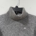 Lacoste  Grey 100% Baby Alpaca Turtle Neck Sweater Size 4 EUC Photo 2