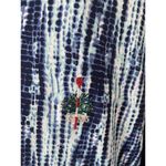 Peter Millar  Women's Navy Hannah Strata Print Quarter Zip M LOGO $120 Photo 1