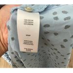 Beach Lunch Lounge Blue Polka Dot Wrap Dress Size Small Midi Photo 4