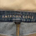 American Eagle  Outfitters Distressed High Rise Blue Curvy Mom Jean Size 18S Photo 5
