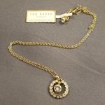 Ted Baker 💕 LONDON💕 Circle Crystal Necklace ~ Gold with Swarovski Crystals NWT Photo 6