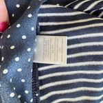 cj banks  Womens Top Navy White Stripes Polka Dots XL Short Sleeves Plus Size 2X Photo 8