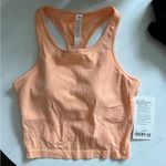 Lululemon NWT  Heathered Peach Bellini Ebb Cropped Tank Photo 0