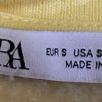 ZARA Yellow Pastel V Neck Sleeveless Soft Cropped Sweater Vest Tank Top Size S Photo 2