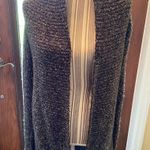 Cache  open front black & white tweet sweater size medium Photo 3