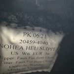 Olukai Nohea Heu Women's Black Faux Fur Moccasin Slippers Comfort Size 6 Photo 4