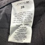 joe's jeans  The Callie Womens 28 Black Coated High Rise Cropped Boot Raw Hem Chic Photo 13