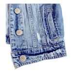 American Eagle  AE Blue
Denim Jean Jacket Womens
XS Distressed Classic Y2K Photo 8