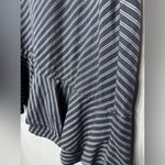 Joie  Yenee Navy Blue and White Stripe Asymmetrical Ruffle Skirt size 4 Photo 11