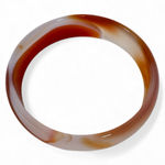 Vintage Orange White Agate Bracelet Estate Jewelry Photo 0