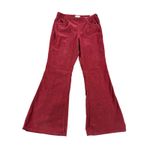 We The Free NWT  Corduroy Flare Pull On Pants Burgundy Red CRVY KARMA Size S Photo 2