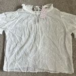 Free People  Letters Fo Juliet Eyelet Top In Ivory Photo 4