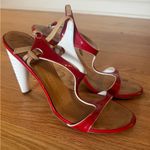 Giuseppe Zanotti  Red, White, and Tan Heeled Sandals Photo 8