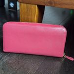 Prada Authentic Vintage Saffiano Fiocco Bow Leather Long Wallet Purse Pink Photo 1