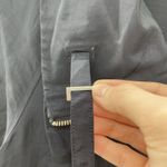 Lafayette 148  Sz 4 Jacket Linen Blend New York Navy Full Zip 3/4 Sleeve Pocket Photo 5